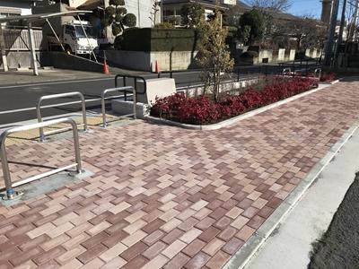 入り口の舗装です。