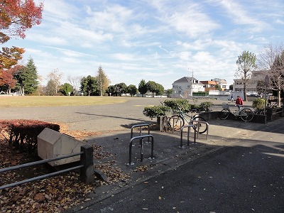 公園の入口です。
