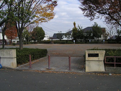 公園の入口です。