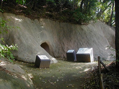 展示されている遺跡です。