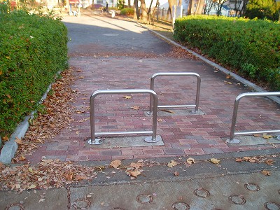 公園の入口です。