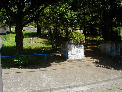 公園の入口です。