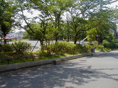 公園の入口です。