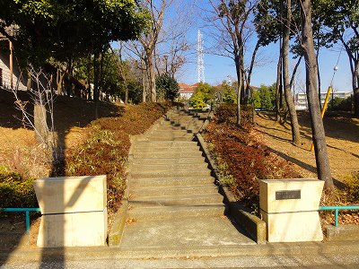 公園の入口です。