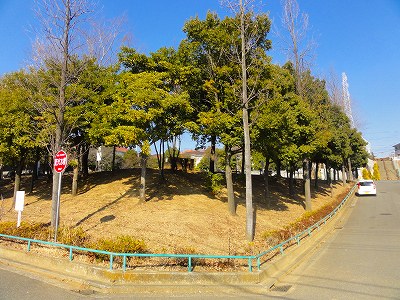 公園の角です。