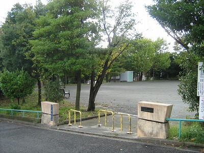 公園の入口です。