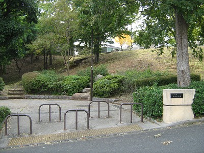 公園の入口です。