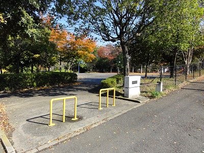 公園の入口です。