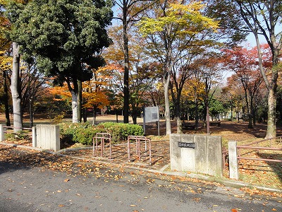 公園の入口です。
