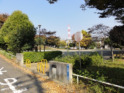 公園の入口です。