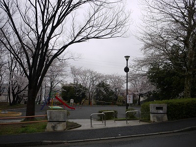 公園の入口です。