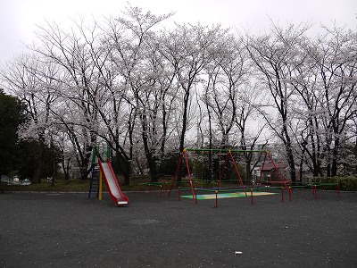 すべり台とブランコです。
