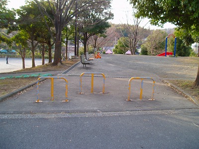 公園の入口です。