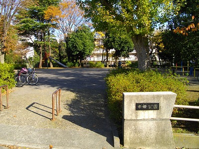 公園の入口です。