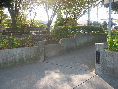 公園の入口です。