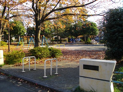 公園の入口です。