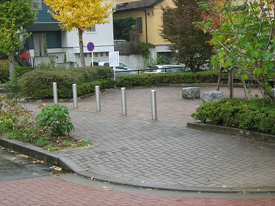 公園の入口です。