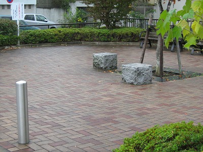 広場の舗装です。