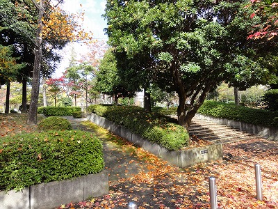 公園の入口です。