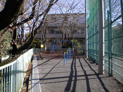 ブランコと鉄棒です。