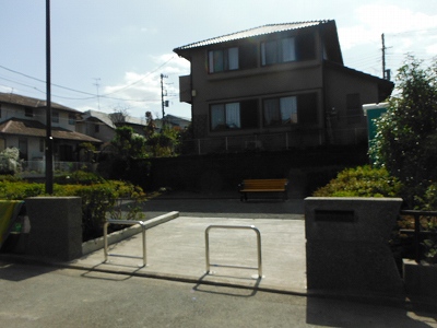 公園の入口です。