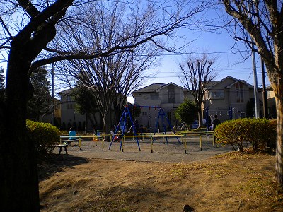 斜面から見た広場です。