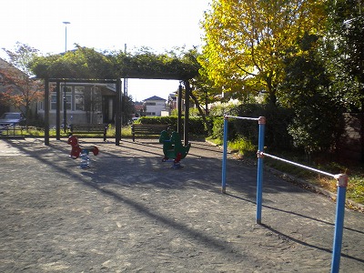 鉄棒とスプリング遊具です。