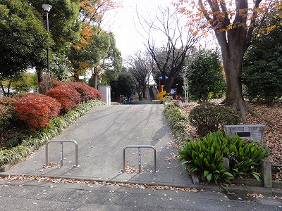 公園の入口です。