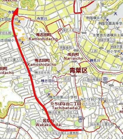 ふるさと村通りの位置図