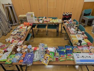集まった食品