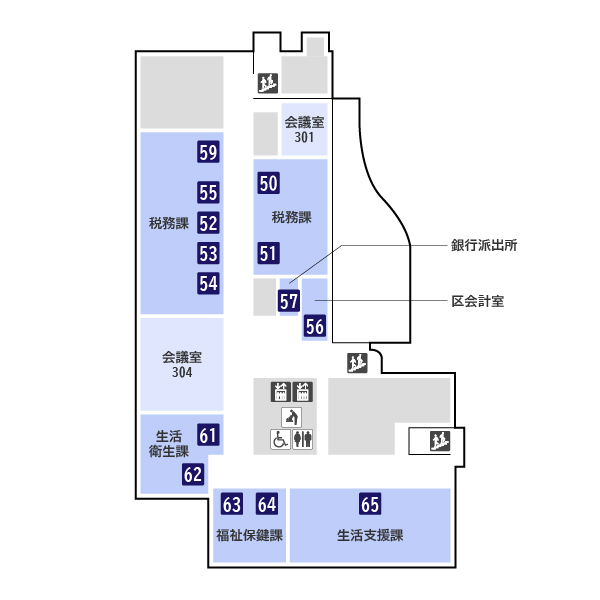 フロアマップ3階