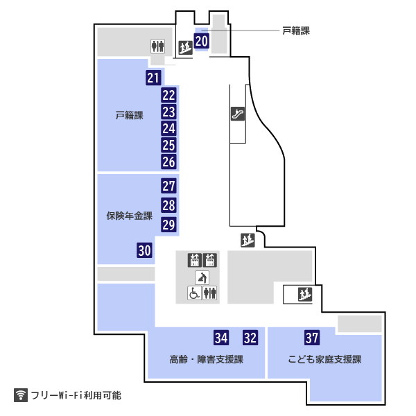 フロアマップ2階