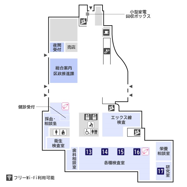 フロアマップ1階