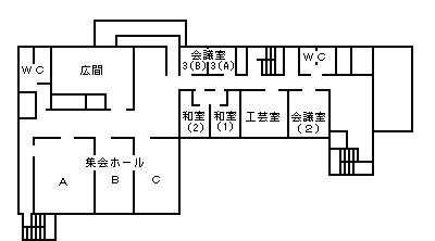 山内地区センター３階の図面です