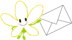 なしかちゃんが手紙を持っているイラスト