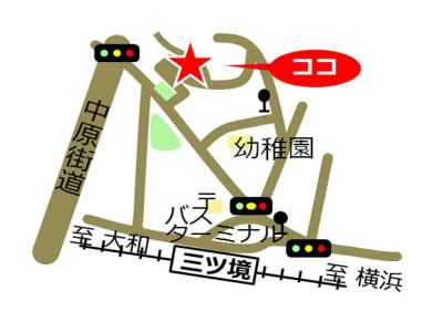 横浜市笹野台地域ケアプラザ地図