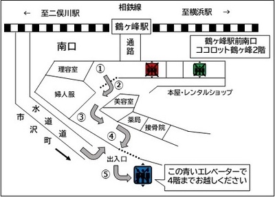 駅からの地図