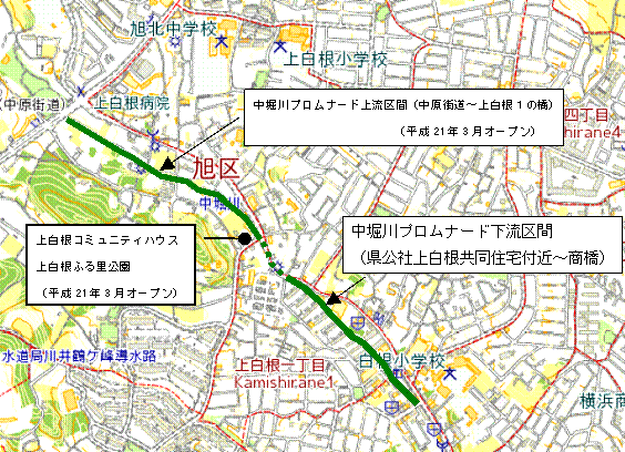 中堀川案内図