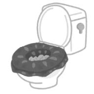 洋式便器に袋をかぶせる