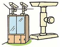 棚の転倒防止装置イラスト１
