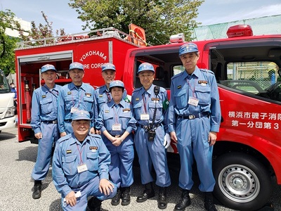 オイリオ祭りでの車両展示