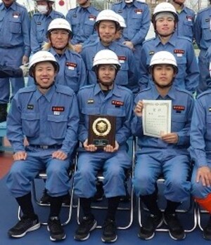 横浜市操法大会の様子です。