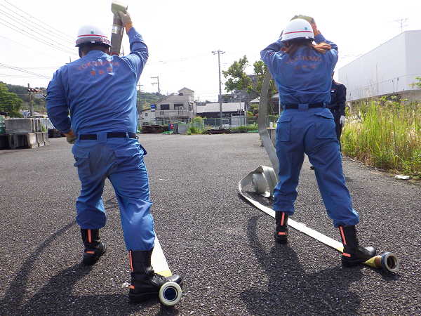 ホース延長訓練の画像