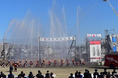 令和５年緑区消防出初式の写真です