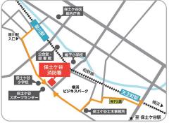 保土ケ谷消防署への地図