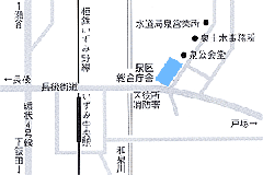 泉消防署への地図