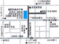 都筑消防署への地図