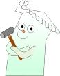 公共建築部キャラクターyumiya大工さん