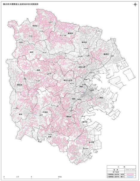 大規模盛土造成地の状況調査図