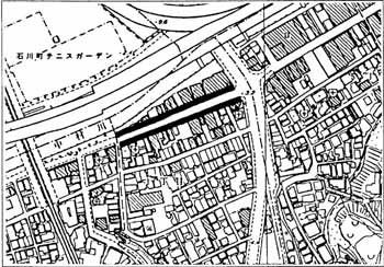 中区石川町 壁面線指定区域図